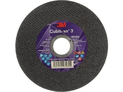 Rezný kotúč Cubitron™ 3 3M™ Cubitron™ 3 3M (Farba D125x0,8 mm rovný, Veľkosť 3M™ Cubitron™ 3 Otvor 22,23 mm)