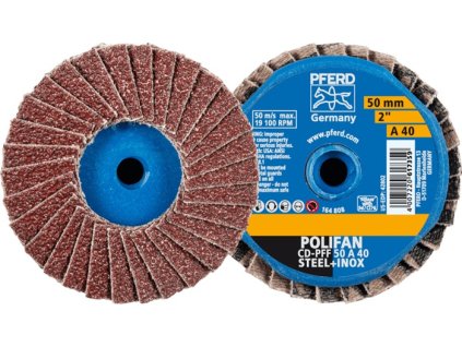Lamelový kotúč COMBIDISC-Mini-POLIFAN PFERD TOOLS (Farba Ø 50 mm veľkosť zrna 40, Veľkosť 19100 min-¹)