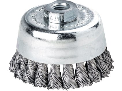 Hrnčeková kefa LESSMANN (Farba Ø 80 mm M14 hrúbka drôtu 0,5 mm, Veľkosť oceľ 9000 min-¹)