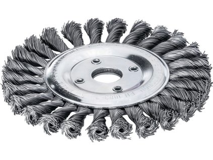 Kotúčová kefa 12500 min-¹ LESSMANN (Farba Ø 125 mm Hrúbka drôtu otvoru 0,5 mm, Veľkosť Oceľ 14 mm 12500 min-¹)