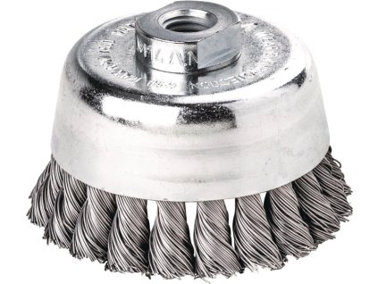 Hrnčeková kefa LESSMANN (Farba Ø 65 mm Hrúbka drôtu M14 0,35 mm, Veľkosť oceľ 12500 min-¹ 1)