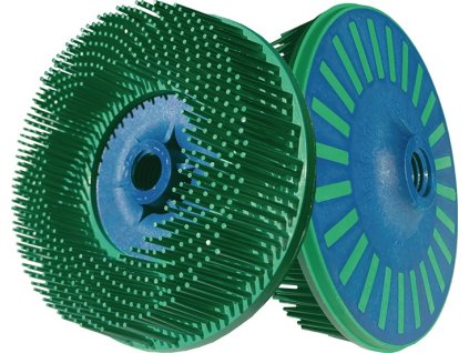 Kruhová kefa TYROLIT (Farba Ø 115 mm M14 Hrúbka drôtu 1,25 mm, Veľkosť Zrnitosť plastu 50 PREMIUM 12000 min-¹ 5)