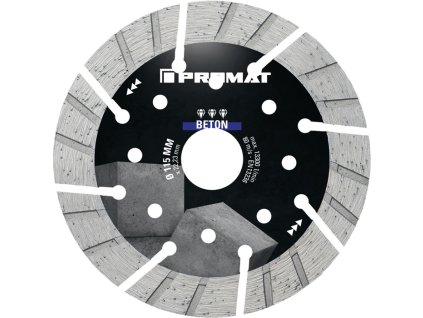 Diamantový rezný kotúč BETON PRO PROMAT (Farba Ø 350 mm Otvor 25,4 mm, Veľkosť Hrúbka segmentu 3,4 mm Šírka segmentu 42,65 mm)