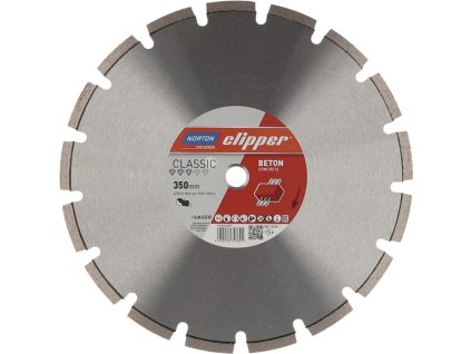 Diamantový rezný kotúč Classic výška betónového segmentu 10 mm NORTON CLIPPER (Farba Ø 600 mm Otvor 25,4 mm, Veľkosť Šírka segmentu 3,6 mm Výška segmentu 10 mm)