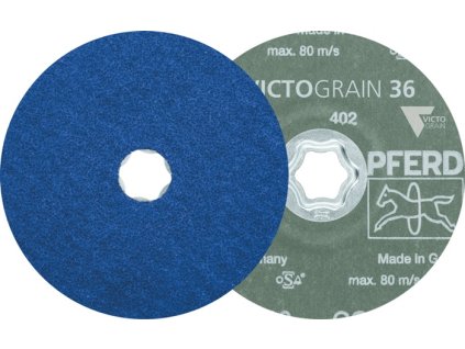 Kotúč fibrový COMBICLICK COOL PFERD TOOLS (Farba Ø 125 mm zrnitosť 36, Veľkosť VICTOGRAIN-COOL)