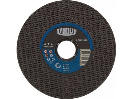 Rezný kotúč PREMIUM LONGLIFE LONGLIFE TYROLIT (Farba D125x1 mm 41 F rovný, Veľkosť LONGLIFE Otvor 22,23 mm)