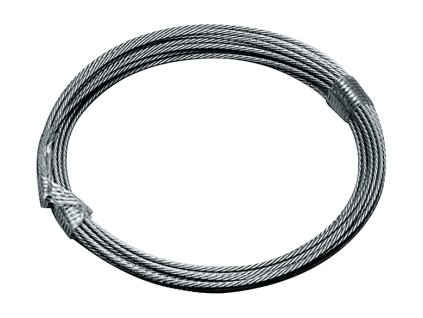 Oceľové laná (Farba Ø 4,0 mm Dĺžka 30 m 7 x 19, Veľkosť Minimálna pevnosť v ťahu 9,38 kN Nerezová oceľ)