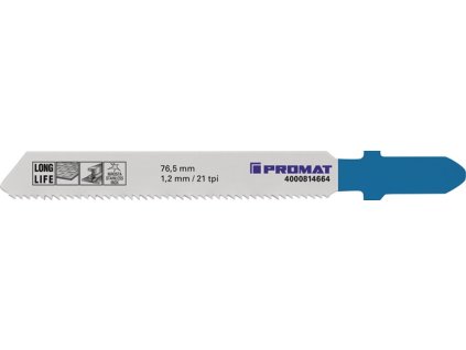 List do dierovacej píly  Celková dĺžka 76,5 mm Rozstup zubov 1,2 mm (Farba Celková dĺžka 76,5 mm, Veľkosť Rozstup zubov 1,2 mm)