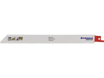 Pílový kotúč pre vŕtacie píly  Dĺžka 225 mm Šírka 19 mm Rozstup zubov TPI 10/14 2,5/1,8 mm (Farba Dĺžka 225 mm Šírka 19 mm, Veľkosť Rozstup zubov TPI 10/14 2,5/1,8 mm)
