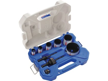 Súprava píl na diery  9-dielna 19-68 mm Hĺbka rezu 51 mm HSS bimetal (Farba 9-dielna 19-68 mm, Veľkosť Hĺbka rezu 51 mm HSS bimetal)