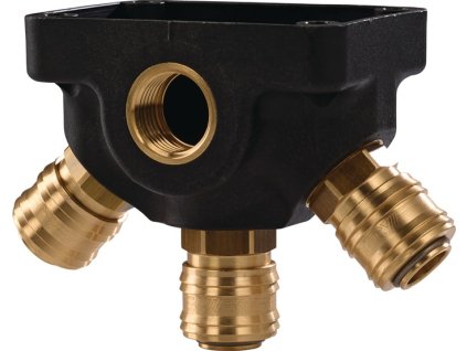 Rozvádzače stlačeného vzduchu (Farba Závit G 3/4 ″/26,44 mm, Veľkosť Vnútorný závit, 3 spojky DN 7,2)