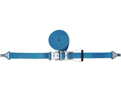 Uväzovací popruh DIN 12195-2 s račňou + špicatý hák s bezpečnostnou poistkou LC U 5000 daN TECWERK (Farba Dĺžka 10 m Šírka 50 mm, Veľkosť s račňou + špicatý hák s bezpečnostnou poistkou LC U 5000 daN)