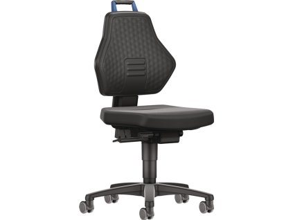 Priemyselné otočné stoličky (Farba Kolieska, Veľkosť Supertec čierne Farba rukoväte modrá 450-600 mm)