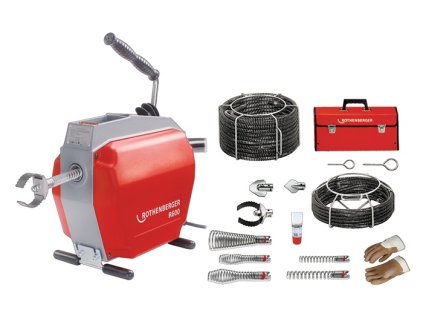 Stroj na čistenie potrubia R 600 Súprava 230 / 50 V / Hz 467 min-¹ 690 W pre rúry Ø 20 - 150 mm (Farba 230 / 50 V / Hz 467 min-¹ 690 W, Veľkosť pre rúry Ø 20 - 150 mm)