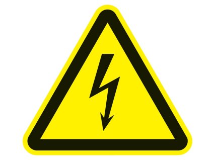 Výstražné značky ASR A1.3/DIN EN ISO 7010 200 mm Výstraha pred napätím (Farba 200 mm, Veľkosť Výstraha pred napätím Fólia)