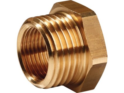 Vsuvka (Farba mosadz, Veľkosť Vonkajší závit G 3/8 ″ Vnútorný závit G 1/4 ″ SW 19 mm)