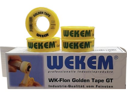 Tesniace pásky PTFE (Farba D12 m Š12,7 mm D0,1 mm, Veľkosť žltá 1 g/cm³  Cievka)