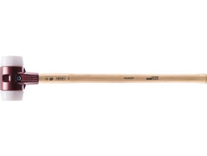 Kladivo na sane SIMPLEX Hlava Ø 140 mm Dĺžka 1045 mm stredne tvrdý superplast biely (Farba Hlava Ø 140 mm Dĺžka 1045 mm, Veľkosť stredne tvrdý superplast biely)