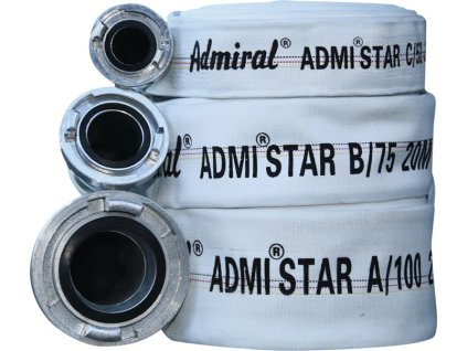 Stavebná/priemyselná hadica Admi®Star 602 biela ADMIRAL (Farba Vnútorný Ø 25 mm, Veľkosť Dĺžka 20 m rýchlospojka biela)