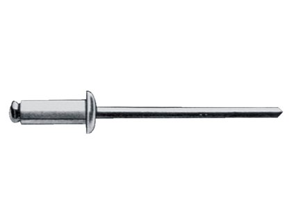 Slepý nit  Stopka nitu d x l 6 x 20 mm Hliník / oceľ (Farba Stopka nitu d x l 6 x 20 mm, Veľkosť Hliník / oceľ)