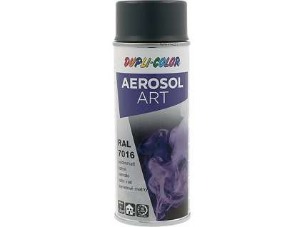 Farebný sprej (Farba antracitovo sivá saténová povrchová úprava, Veľkosť RAL 7016 400 ml  Rozprašovač)