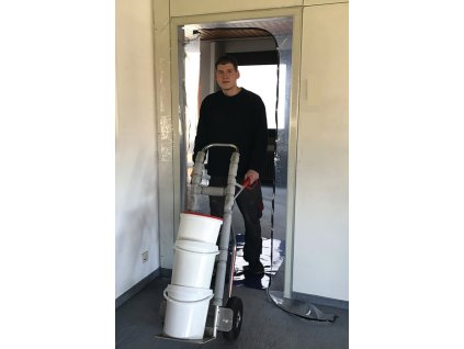 Dvere na ochranu proti prachu (Farba 1 fólia / 1 rolka lepiacej pásky, Veľkosť Tkanina 2,2 x 1,1 m / páska 7 m x 36,6 mm vhodné pre tvar S, s lepiacou páskou)