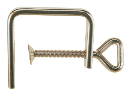 Svorka pre voľnú pílu  rozpätie 50 mm hrúbka 4 mm poniklované  (Farba Šírka upnutia 50 mm Hrúbka 4 mm poniklované)