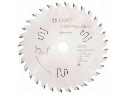 Kotúčová píla  Vonkajší Ø 165 mm Počet zubov 32 WZ Otvor 20 mm Šírka rezu 1,8 mm (Farba Vonkajší Ø 165 mm Počet zubov 32 WZ, Veľkosť Otvor 20 mm Šírka rezu 1,8 mm)