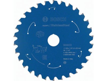 Kotúčová píla  Vonkajší Ø 136 mm Počet zubov 30 HLTCG Otvor 20 mm Šírka rezu 1,5 mm (Farba Vonkajší Ø 136 mm Počet zubov 30 HLTCG, Veľkosť Vŕtanie 20 mm Šírka rezu 1,5 mm)