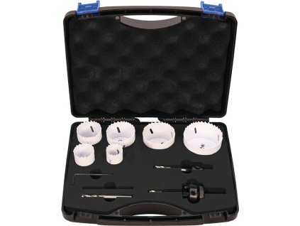 Súprava píl na diery  10 dielov 22-68 mm Hĺbka rezu 38 mm Bimetal (Farba 10 kusov 22-68 mm, Veľkosť Hĺbka rezu 38 mm bimetal)