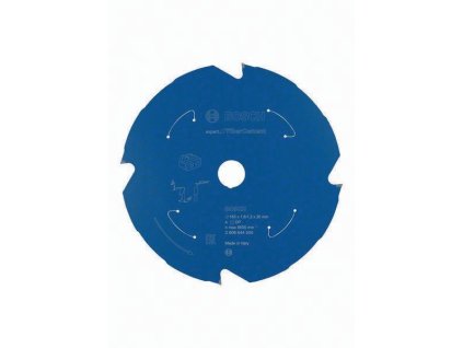 Kotúčová píla  Vonkajší Ø 165 mm Počet zubov 4 TCG Otvor 20 mm Šírka rezu 1,8 mm (Farba Vonkajší Ø 165 mm Počet zubov 4 TCG, Veľkosť Vrták.20 mm Šírka rezu 1,8 mm)