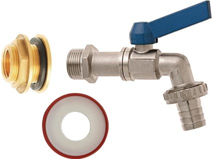 Dvojcestné ventily (Farba Mosadzný IG 3/4 ″ menovitá veľkosť 19 mm, Veľkosť Vonkajší závit 1 ″ Menovitá veľkosť 3/4 ″)