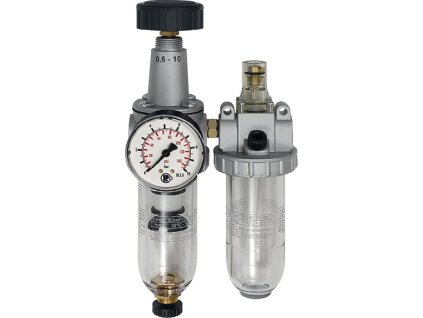 Údržbová jednotka na stlačený vzduch (Farba Závit G 1/2 ″ poloautomatický, Veľkosť BG III 2-dielny 2100 l/min Šírka 175 mm)