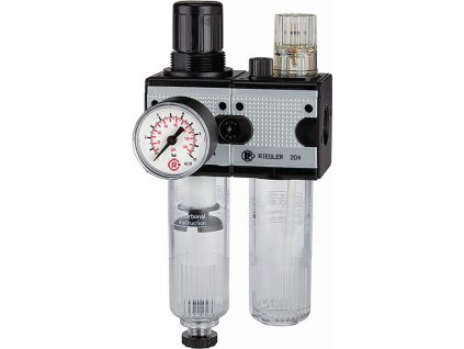 Údržbová jednotka na stlačený vzduch (Farba Závit G 1/2 ″ poloautomatický, Veľkosť BG III 2-dielny 5800 l/min Šírka 134,8 mm)