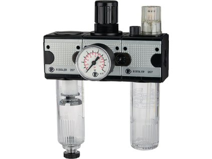 Údržbová jednotka na stlačený vzduch (Farba Závit G 1/2 ″ poloautomatický, Veľkosť BG II 5800 l/min Šírka 200,8 mm)
