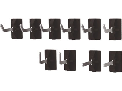 Držiak nástroja (Farba B2xH6mm, Veľkosť 10 háčikov 10 x 10 mm 10 ks Perforované dosky)