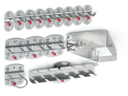 Držiak nástroja (Farba ŠxVmm, Veľkosť 12 div. háčikov/3 dvojité háčiky 15 ks.)