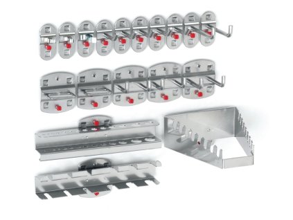 Držiak nástroja (Farba 18 ks., Veľkosť 7 háčikov/3 dvojité háčiky/3 rôzne držiaky)