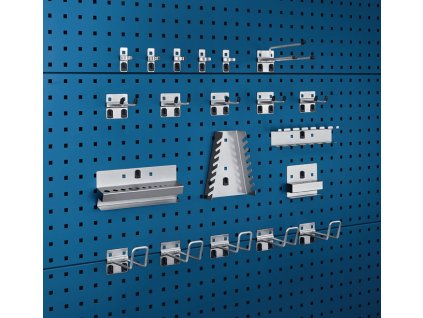 Držiak nástroja (Farba ŠxVmm, Veľkosť 10 hákov/5 držiakov/5 svoriek 20 ks)
