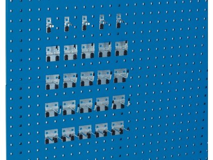 Držiak nástroja (Farba ŠxVmm, Veľkosť 15 ks háčikov/5 dvojitých háčikov/5 nástrojových svoriek 25 ks. 5 nástrojových svoriek)