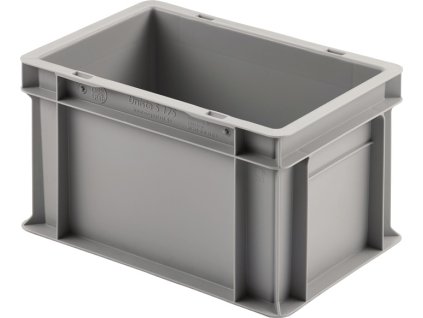Prepravné stohovacie boxy/kontajnery (Farba D300xŠ200xV175mm bez veka, Veľkosť svetlosivá PP lišta na rukoväte Uzavreté bočné panely)