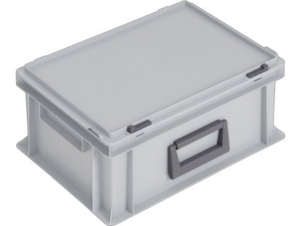 Plastové puzdro (Farba L400xŠ300xV183 mm PP 1 rukoväť, Veľkosť Posuvný uzáver sivý 14 l)