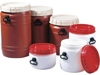 Sudy (Farba 75 l hnedá s béžovým vekom, Veľkosť s 2 držadlami na prenášanie Plniaci otvor-Ø 354 mm)