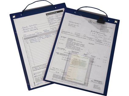 Vrecko so suchým zipsom a 2 vreckami DIN A4 PU = 10 kusov EICHNER (Farba so suchým zipsom a 2 priehradkami, Veľkosť DIN A4 modrá PU = 10 kusov)