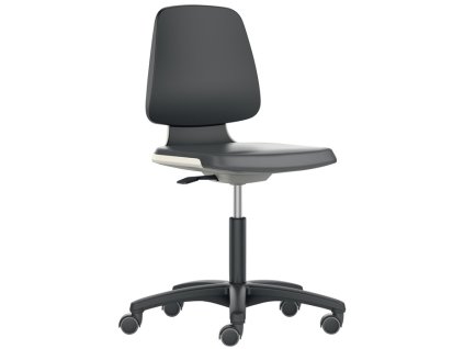 Priemyselné otočné stoličky (Farba Kolieska Škrupina sedadla antracitová, Veľkosť Tkanina Supertec čierna 450-650 mm)