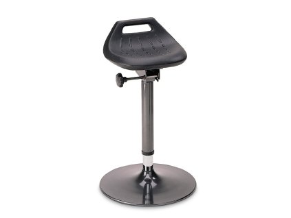 Pomôcka na státie Integrálna pena Nastavenie výšky sedadla 650-850 mm Rúrková oceľ antracitová Diskový podstavec BIMOS (Farba Integrálna pena, Veľkosť Nastavenie výšky sedadla 650-850 mm Rúrkový oceľový antracitový podstavec s diskom)