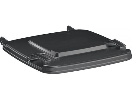 Veko pre zberače odpadu/recyklovateľného materiálu (Farba Polyetylén sivá, Veľkosť vhodné pre 120-litrové nádoby na odpad)