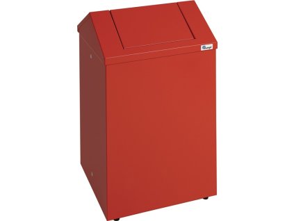 Bezpečnostné odpadkové koše (Farba V570xŠ330xH310mm, Veľkosť Kryt ohnivo červený, RAL 3000 / klapka ohnivo červená, RAL 3000 Oceľový plech)