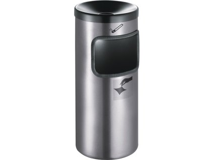 Bezpečnostný nástenný popolník Ø180xH410mm so sklápacím zariadením TKG (Farba Ø180xH410mm, Veľkosť červená so sklápacím zariadením)