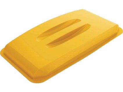 Veko pre zberače odpadu/recyklovateľného materiálu (Farba PP žltá Š555xD285mm, Veľkosť vhodné pre zbernú nádobu na recyklovateľné odpady 60 litrov s rukoväťou)